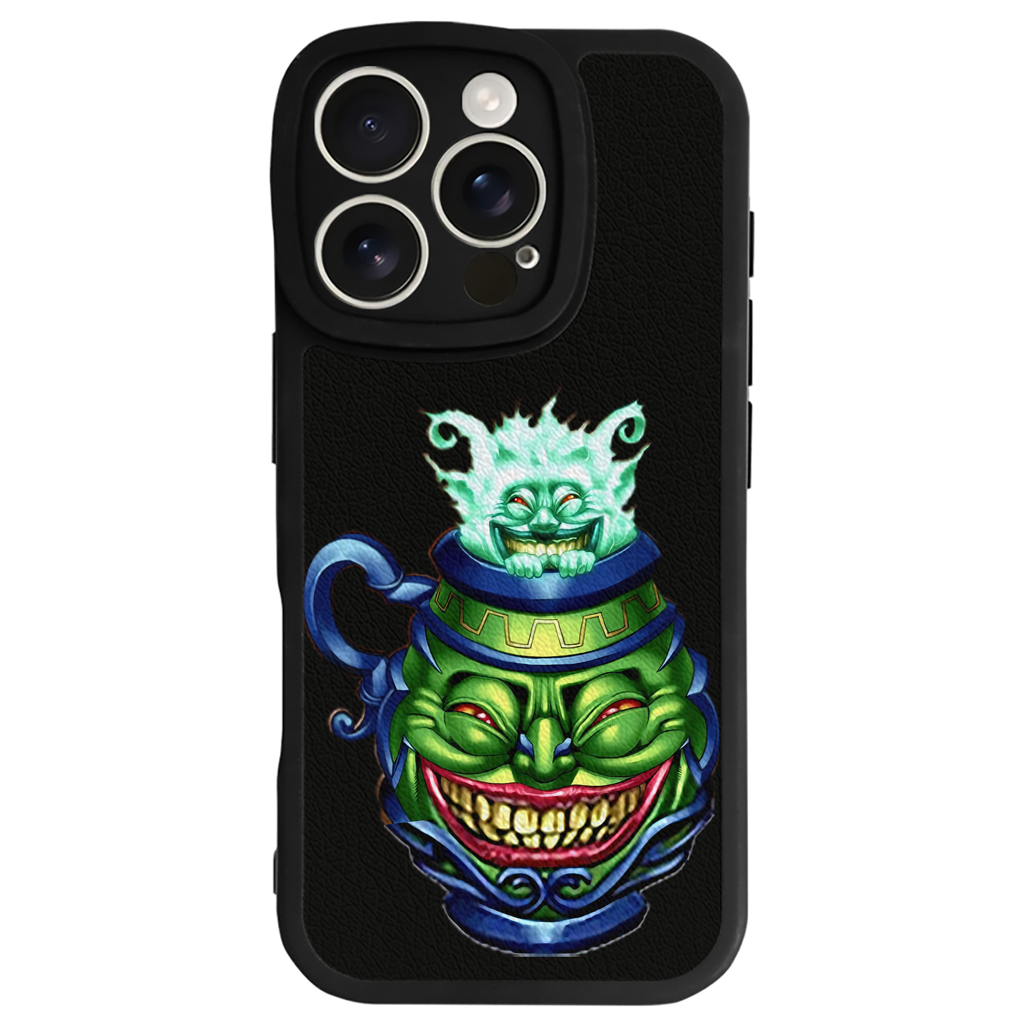 （画像用） 遊☆戯☆王 Yu-Gi-Oh! 【iPhone 16シリーズ対応】シリコンスマホケース（レザー調） 材質：シリコン